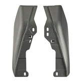 HR3 Charcoal Denim / Black Denim Mid-Frame Air Deflectors For Harley Touring and Trike Models 09-24